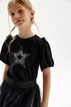 Футболка со стразами Silver Spoon Life