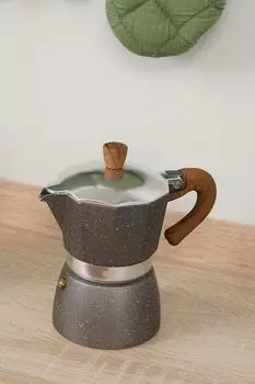 Гейзерная кофеварка на 3 чашки Stone&Wood Tognana