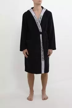 Халат хлопковый на поясе EMPORIO ARMANI
