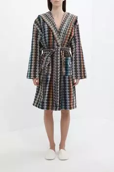 Халат хлопковый с капюшоном Rombi Colors COINCASA