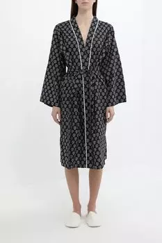 Халат хлопковый с принтом Dkny