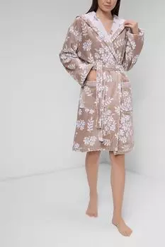 Халат из хлопка с принтом Fiori COINCASA