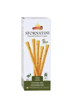 Хлебные палочки с оливками Olive nere La Mole
