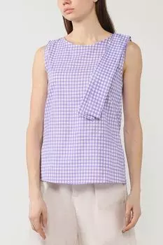 Хлопковая блуза без рукавов Emme Marella