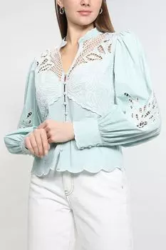 Хлопковая блуза с декором TWINSET