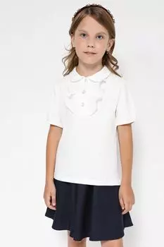 Хлопковая блуза с коротким рукавом GIOCO