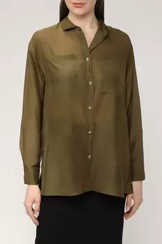 Хлопковая блуза с накладными карманами BLCV