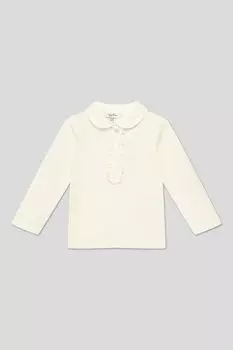 Хлопковая блуза с отложным воротником Fagottino