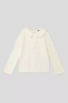 Хлопковая блуза с отложным воротником GIOCO