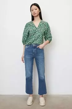 Хлопковая блуза с принтом Marc O'Polo