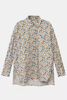 Хлопковая блуза с принтом Silver Spoon Life