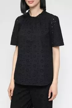 Хлопковая блуза с V-вырезом Taifun