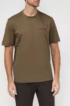 Хлопковая футболка BOSS