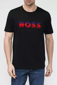 Хлопковая футболка BOSS