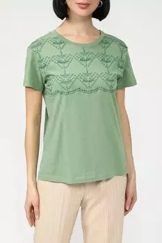 Хлопковая футболка Emme Marella