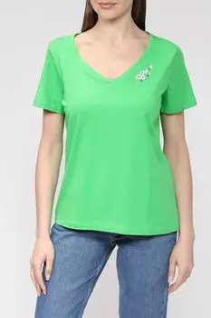 Хлопковая футболка Esprit Edc