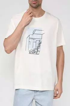 Хлопковая футболка Esprit Edc