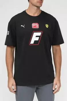 Хлопковая футболка Ferrari Race Garage Crew PUMA
