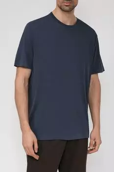 Хлопковая футболка однотонная Esprit Edc