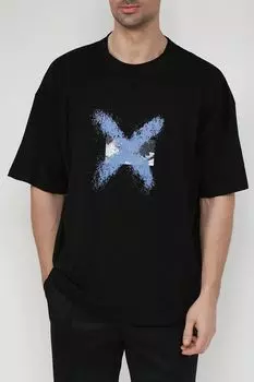 Хлопковая футболка оверсайз John Richmond