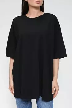 Хлопковая футболка оверсайз Loft