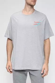 Хлопковая футболка оверсайз REEBOK