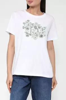 Хлопковая футболка с цветочным принтом PEPE JEANS