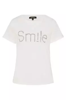 Хлопковая футболка с декором More&More