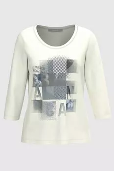 Хлопковая футболка с длинным рукавом Dini Bianca