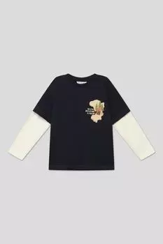 Хлопковая футболка с длинным рукавом Mayoral