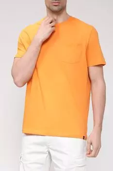 Хлопковая футболка с карманом на груди Piombo