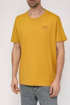Хлопковая футболка с логотипом бренда Esprit Casual