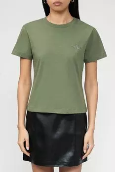 Хлопковая футболка с логотипом бренда Esprit Casual