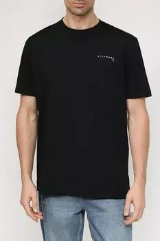 Хлопковая футболка с логотипом бренда John Richmond