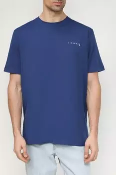 Хлопковая футболка с логотипом бренда John Richmond