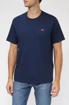 Хлопковая футболка с логотипом бренда LEVI'S