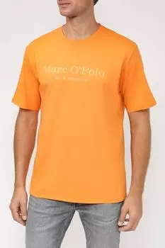 Хлопковая футболка с логотипом бренда Marc O'Polo