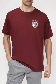Хлопковая футболка с логотипом бренда REEBOK
