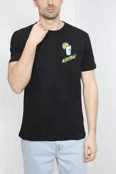 Хлопковая футболка с логотипом бренда Replay