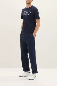 Хлопковая футболка с логотипом бренда TOM TAILOR