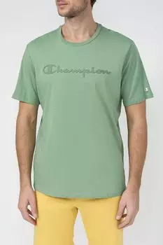 Хлопковая футболка с логотипом Champion