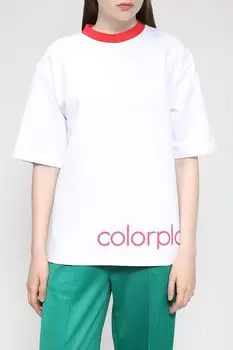 Хлопковая футболка с логотипом COLORPLAY