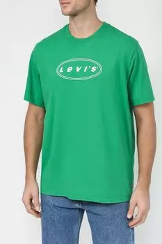 Хлопковая футболка с логотипом LEVI'S