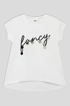 Хлопковая футболка с надписью IDO