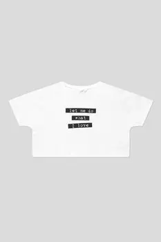 Хлопковая футболка с надписью IDO