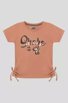 Хлопковая футболка с пайетками DJ DUTCHJEANS