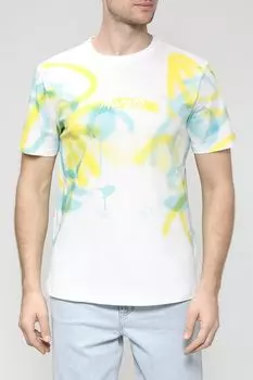 Хлопковая футболка с принтом Antony Morato