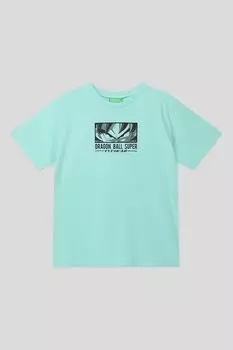 Хлопковая футболка с принтом Benetton