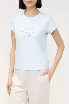 Хлопковая футболка с принтом бренда LEVI'S