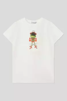 Хлопковая футболка с принтом Choupette